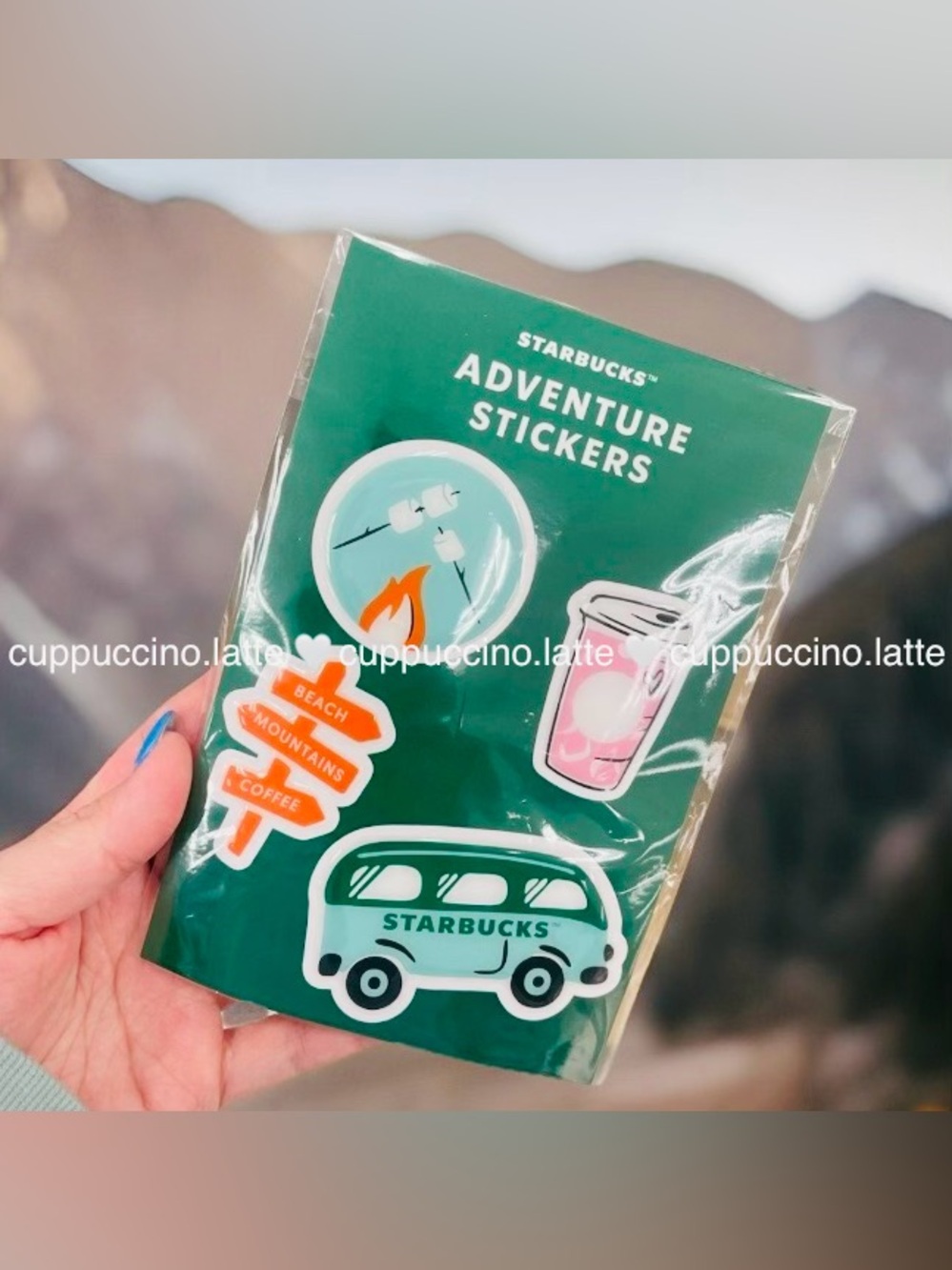 NWT✨Starbucks 2026 Summer Road Trip Sticker Pack of 4 Stickers - Pack #1